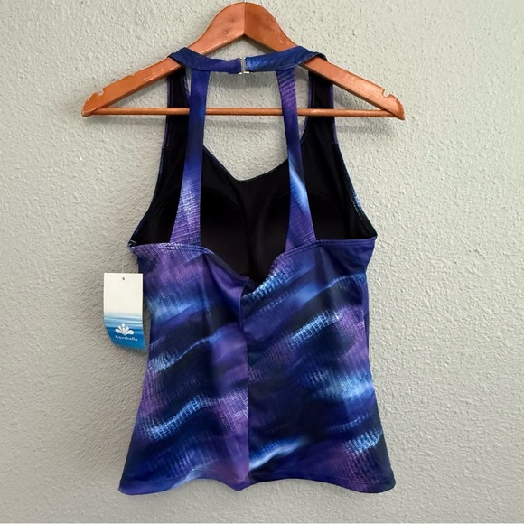 NWT Swimsuits for all Aquabelle Tankini Top Size 14 - Picture 2 of 3